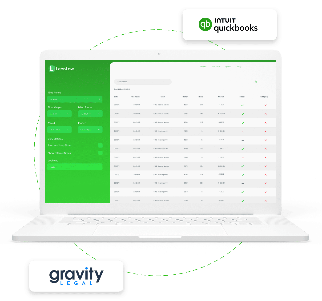 Billing and reporting software for law firms from LeanLaw