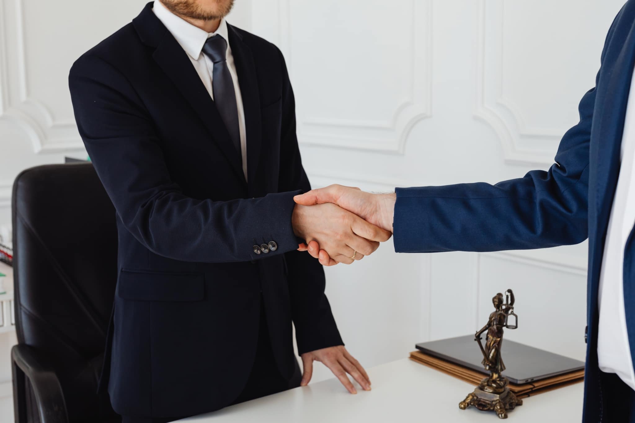 Two people shaking hands